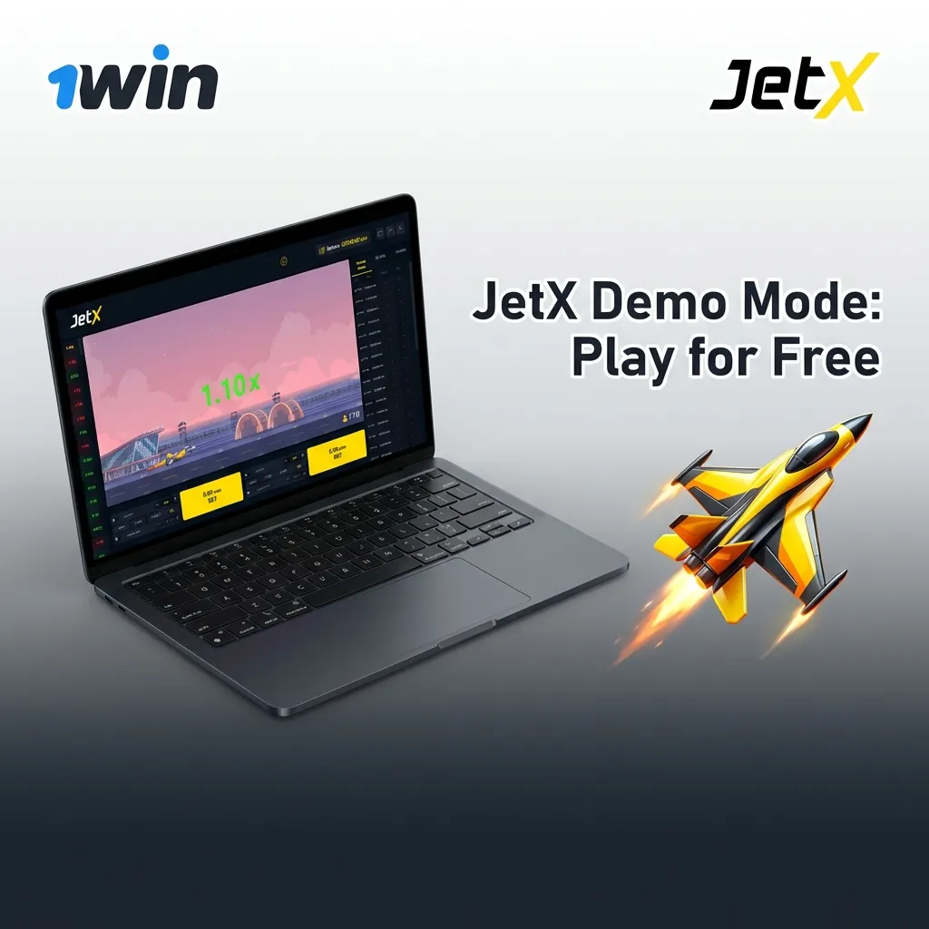 JetX demo mode interface showing virtual credits and live multiplier display for risk-free practice play