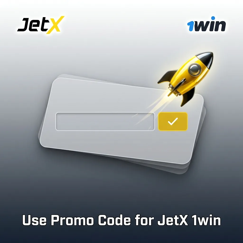 Players entering promo code JETX500 during 1win registration to unlock enhanced welcome bonus for JetX game